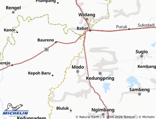 MICHELIN-Landkarte Sambungrejo - ViaMichelin