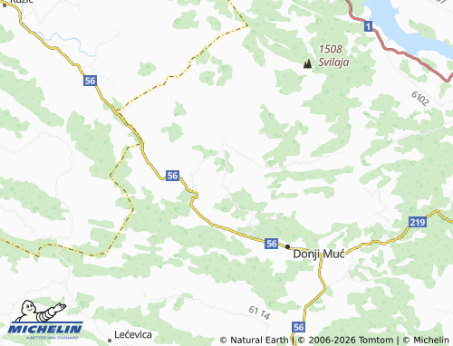 MICHELIN-Landkarte Radunić - ViaMichelin