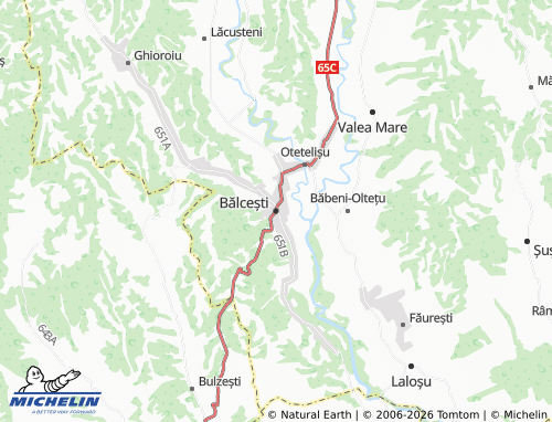Mappa MICHELIN Bălcești - ViaMichelin