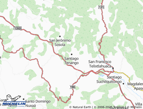 MICHELIN-Landkarte Santiago Tenango - ViaMichelin