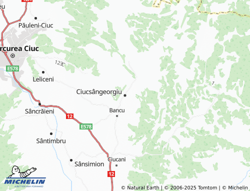 MICHELIN Ciucsângeorgiu map - ViaMichelin