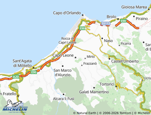 MICHELIN Capri Leone map - ViaMichelin