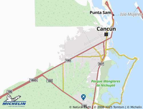 MICHELIN Villas del Sol Supermanzana 207 map - ViaMichelin