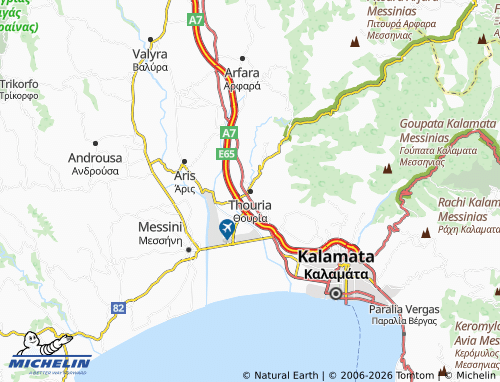 MICHELIN Thouria map - ViaMichelin