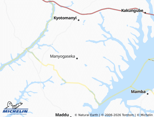Mappa MICHELIN Manyogaseka - ViaMichelin