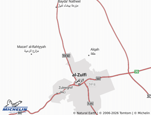 MICHELIN-Landkarte al-Hamra' - ViaMichelin