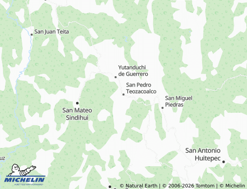 Mapa MICHELIN San Pedro Teozacoalco - ViaMichelin