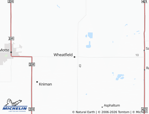 Mappa MICHELIN Wheatfield - ViaMichelin