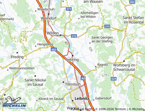 MICHELIN Lebring-Sankt Margarethen map - ViaMichelin