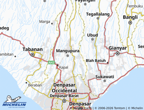 MICHELIN Abiansemal map - ViaMichelin
