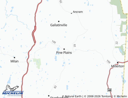 Mappa MICHELIN Pine Plains - ViaMichelin