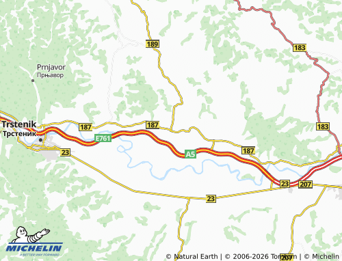 Mapa MICHELIN Velika Drenova - ViaMichelin