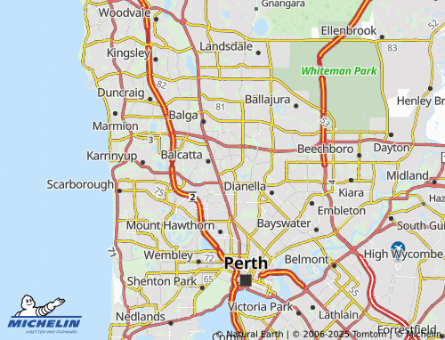 MICHELIN Nollamara map - ViaMichelin
