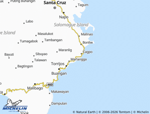 MICHELIN Poctoy map - ViaMichelin