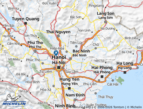 Mapa MICHELIN Việt Yên - ViaMichelin