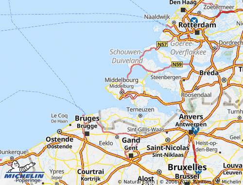 Mappa MICHELIN Zelanda - ViaMichelin