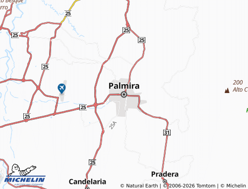 MICHELIN Palmira map - ViaMichelin