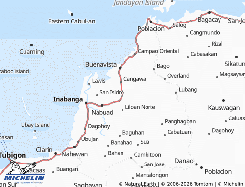 MICHELIN Lapacan Sur map - ViaMichelin