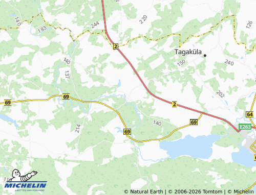 MICHELIN-Landkarte Osula - ViaMichelin