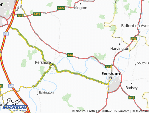MICHELIN Hill and Moor map - ViaMichelin