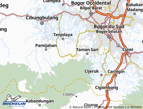 Mapa MICHELIN Gunung Malang - ViaMichelin