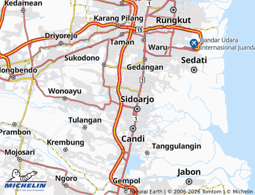 MICHELIN Pagerwojo map - ViaMichelin