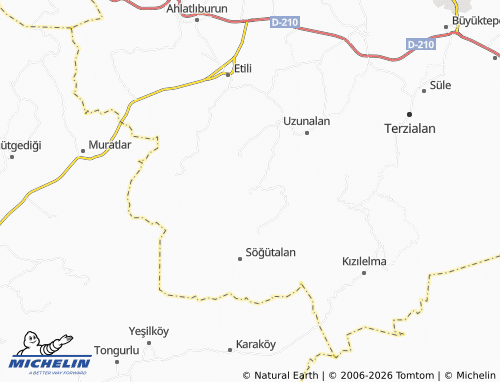 MICHELIN Cicikler map - ViaMichelin