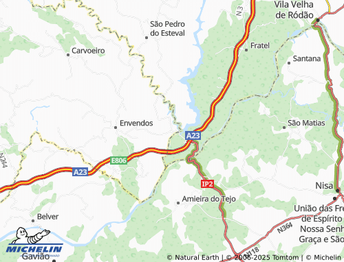 Carte MICHELIN Barragem do Vilar - ViaMichelin