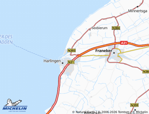 Carte MICHELIN Midlum - ViaMichelin