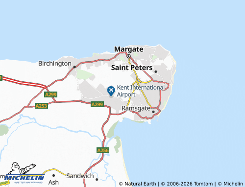 Carte MICHELIN Manston - ViaMichelin