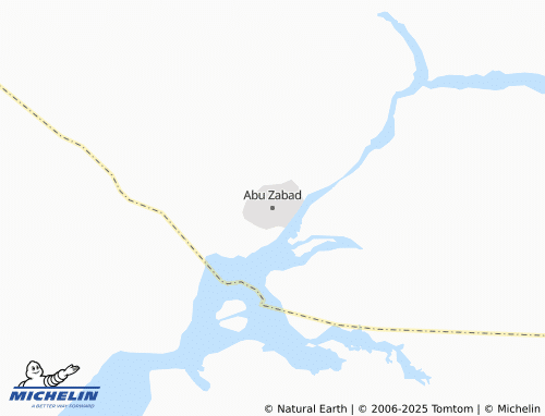 MICHELIN Abu Zabad map - ViaMichelin