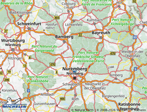 Kaart MICHELIN Forchheim - ViaMichelin