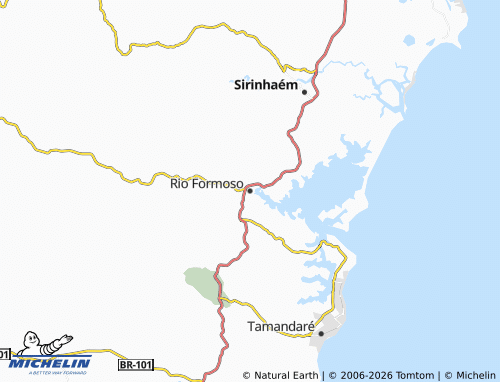 MICHELIN Rio Formoso map - ViaMichelin