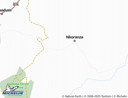 MICHELIN Odumasi map - ViaMichelin