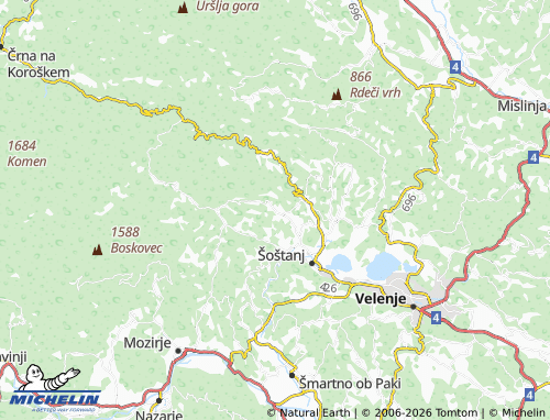 Kaart MICHELIN Topolšica - ViaMichelin