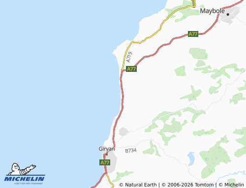 MICHELIN Dowhill map - ViaMichelin