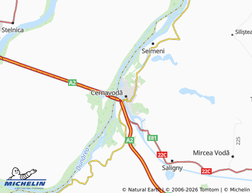 Carte MICHELIN Cernavodă - ViaMichelin