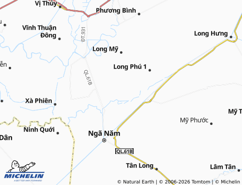 MICHELIN Long Phú map - ViaMichelin