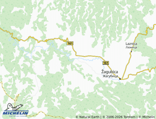 Mapa MICHELIN Izvarica - ViaMichelin