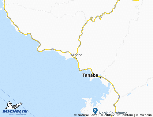 Carte MICHELIN Minabe - ViaMichelin