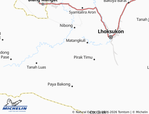 Mapa MICHELIN Tgk Dibanda Pirak - ViaMichelin