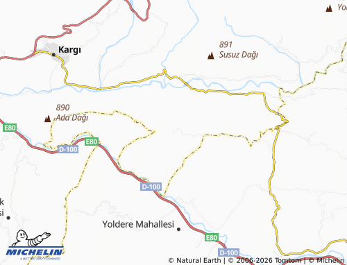 MICHELIN Akkaya map - ViaMichelin