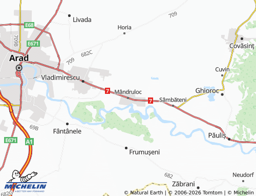 Carte MICHELIN Mândruloc - ViaMichelin