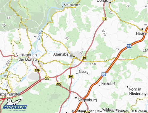 Mappa MICHELIN Abensberg - ViaMichelin