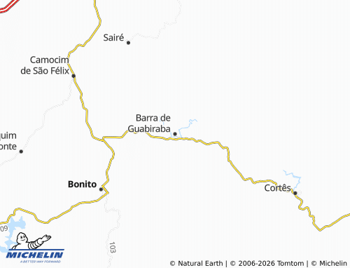 Carte MICHELIN Barra de Guabiraba - ViaMichelin