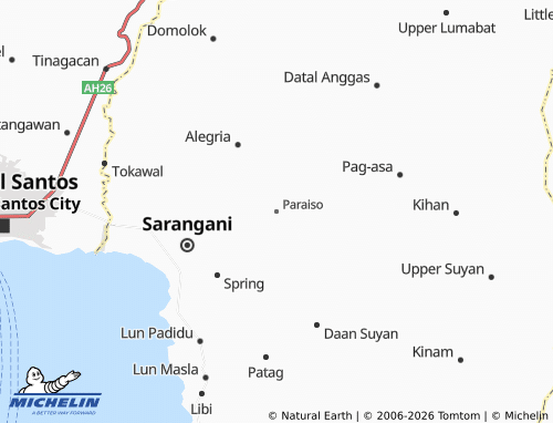 MICHELIN Paraiso map - ViaMichelin
