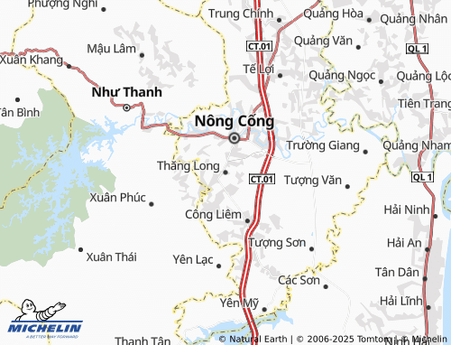 MICHELIN Thăng Long map - ViaMichelin