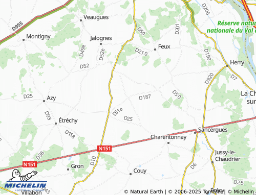 Carte MICHELIN Lugny-Champagne - ViaMichelin