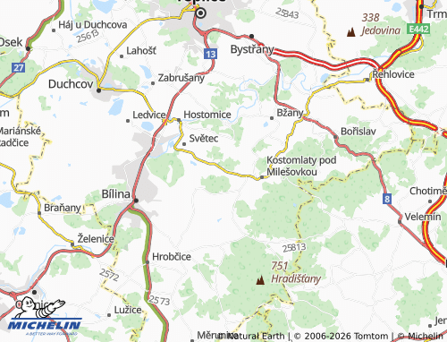 Mappa MICHELIN Štrbice - ViaMichelin