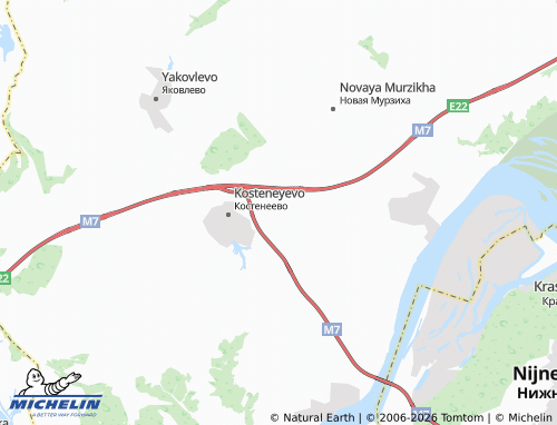 MICHELIN-Landkarte Kazyli - ViaMichelin